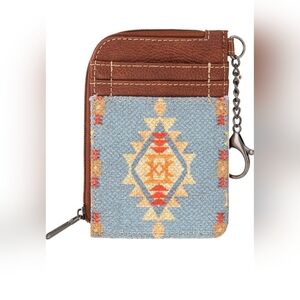 WRANGLER SOUTHWESTERN CARD CASE, Angel Blue